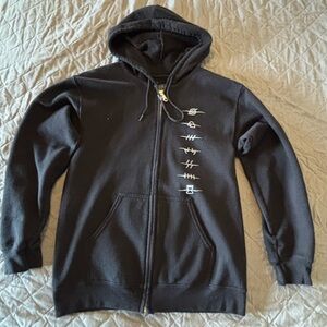 Ripple Junction Black Hoodie Unisex Size Small